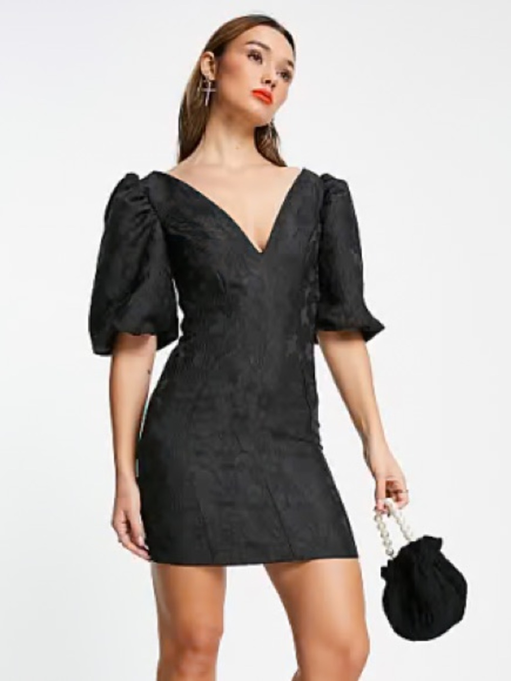 NWT River Island Puff Sleeve Cocktail Mini Dress